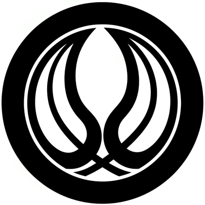 丸に中陰抱き芦