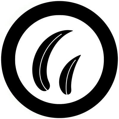 丸に大小二つ芦の葉