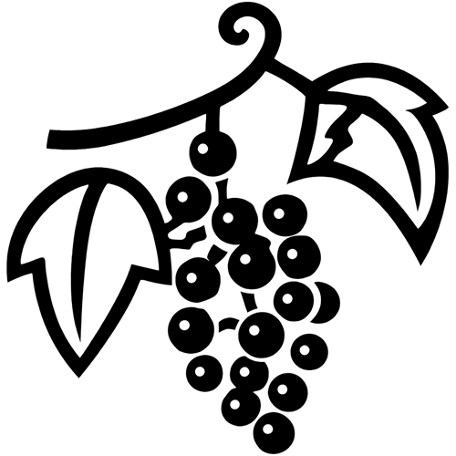 中陰二つ葉下がり葡萄