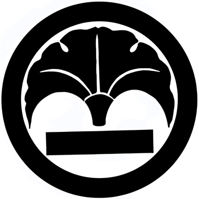 丸に銀杏に一つ引き