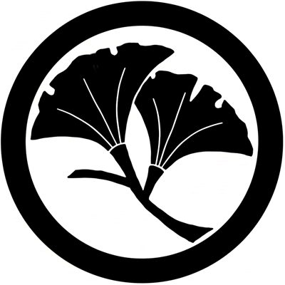 丸に二葉枝銀杏