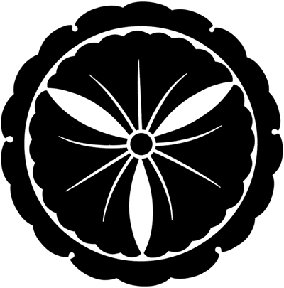 外雪輪に三つ銀杏