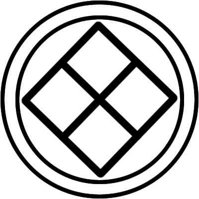 中陰丸に隅立て四つ石