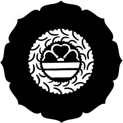 神鏡内に藤輪に桜二つ引き