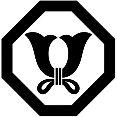 隅切り角に結び鍬形