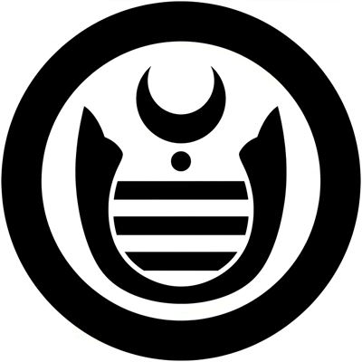 丸に月星二つ引き鍬形