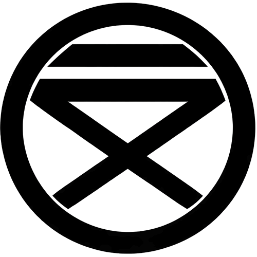 丸に一つ引きに澪標