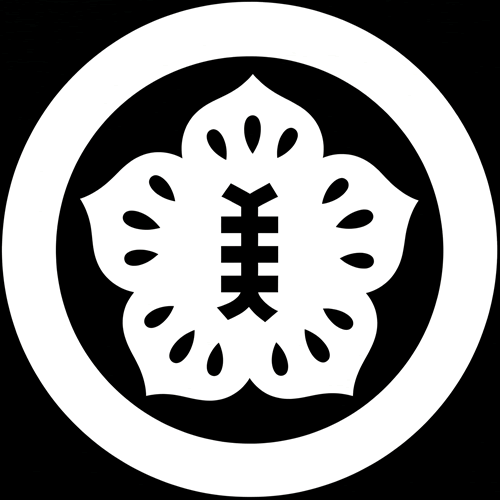 陰丸に真向かい槿