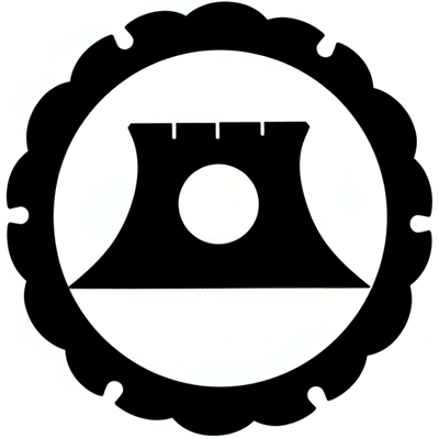 外雪輪に三味駒