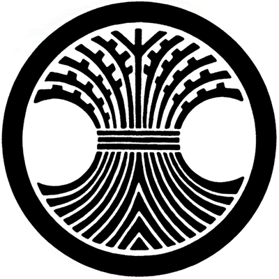 丸に分銅形結い柴