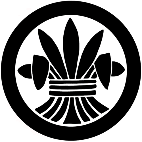 丸に束ね菖蒲（１）