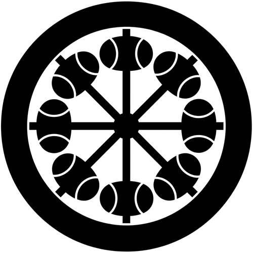 丸に変わり八つ水車・丸に変わり八つ柄杓車・丸に変わり八つ槌車