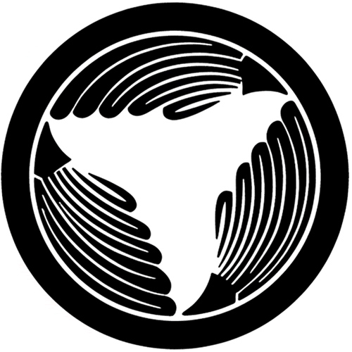 丸に三つ割り棕櫚