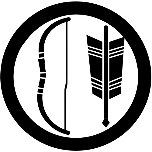 丸に弓に一つ矢