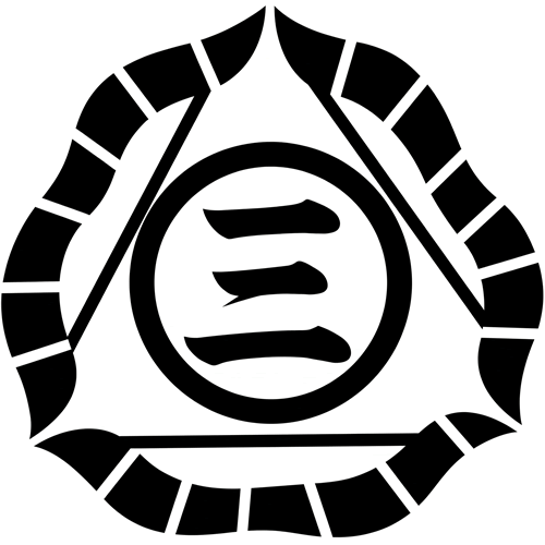 三つ張り弓に丸に三文字