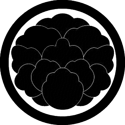 丸に大割り牡丹