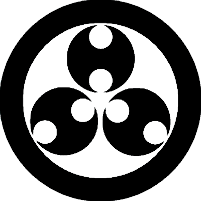 丸に三つ盛り分銅