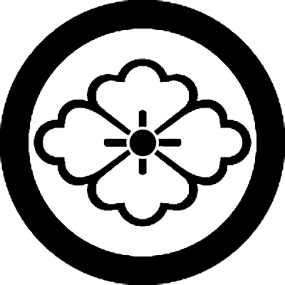 丸に細中陰花菱