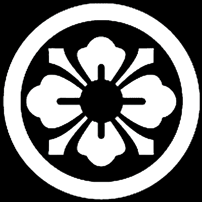 陰丸に長剣花菱