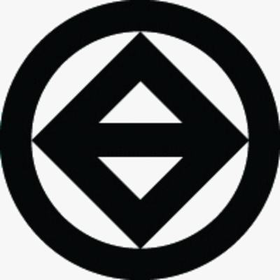 丸に隅立て角に一つ引き