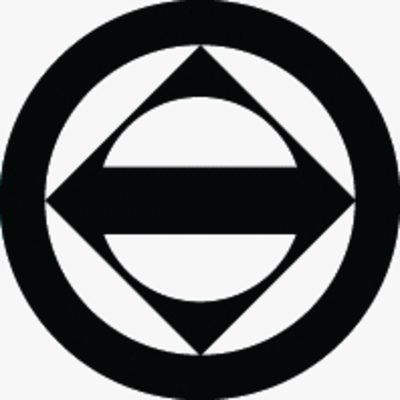 丸に鉄砲角に一つ引き