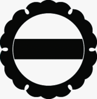 外雪輪に一つ引き