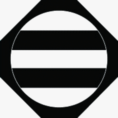 隅切り鉄砲角に二つ引き