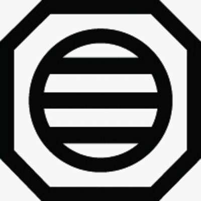 平隅切り角に丸に三つ引き