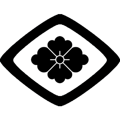 撫で菱内に花菱