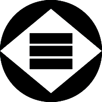 石持ち地抜き菱持ちに三つ引き