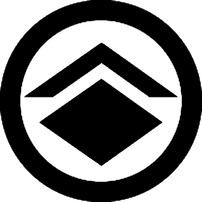 丸に山形に菱持ち