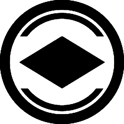 丸に割り輪に菱持ち