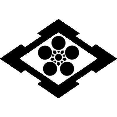 外折り入り菱に梅鉢