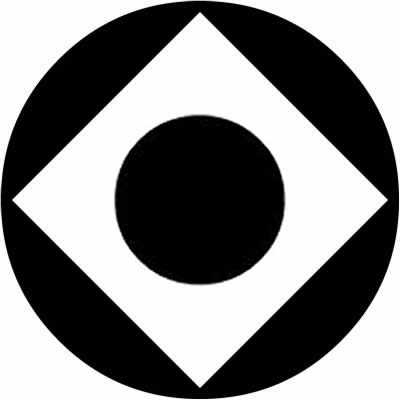 石持ち地抜き隅立て角内に一つ星