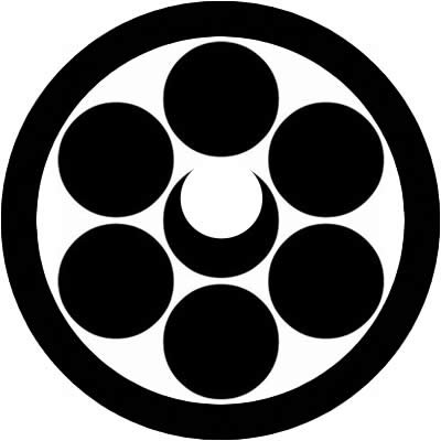 丸に六曜に月・丸に六つ星に月