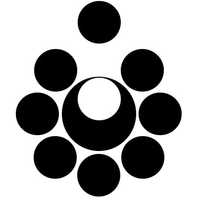 八曜離れ星に月