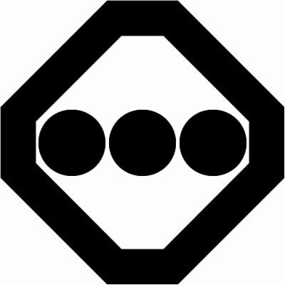 隅切り角に並び三つ星