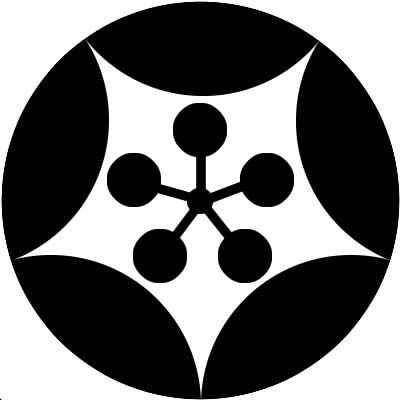 割り五つ星に梅鉢