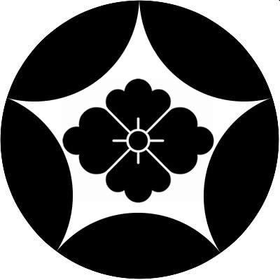 割り五つ星に花菱