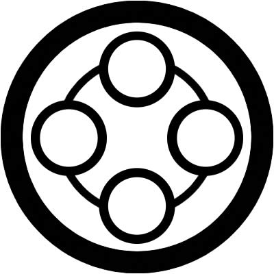 丸に四つ繋ぎ中陰星（１）