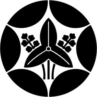 割り六つ星に立ち沢瀉