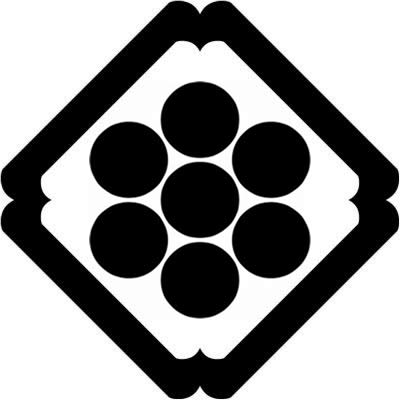 隅入り角に七曜