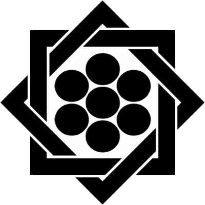 組み合い角に七曜