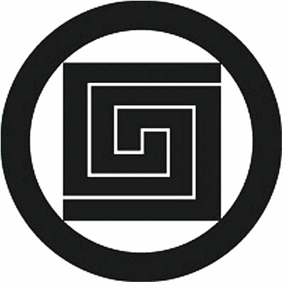 丸に入れ違い稲妻