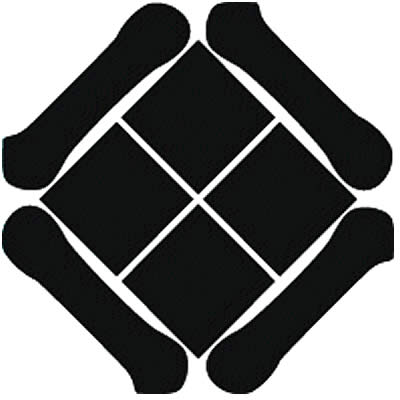 四つ一文字に四つ石