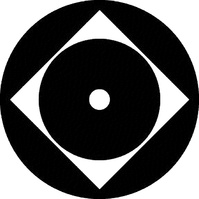 石持ち地抜き隅立て角に蛇の目