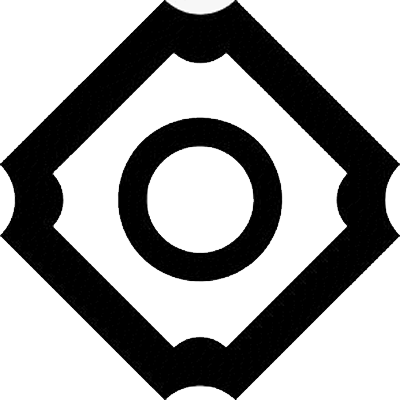 隅反り角に蛇の目