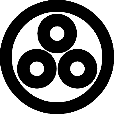 丸に三つ盛り蛇の目