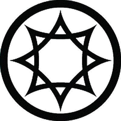 丸に中陰重ね反り角