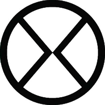 丸に割り細隅立て角